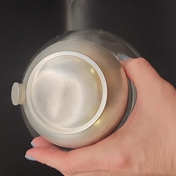 Vintage Art Deco Handblown Heavy Glass Cocktail Shaker 9" - Picture 5 of 13